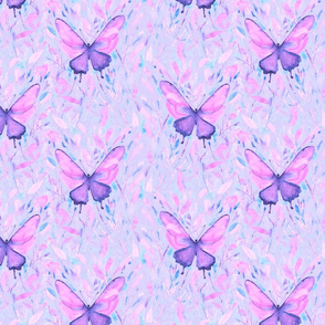 watercolor butterfly lavender