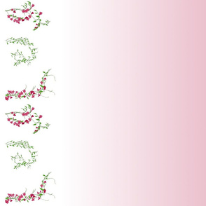 Floral vines with gradient