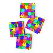 autism puzzle pieces spectrum colors