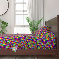 autism puzzle pieces spectrum colors