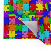 autism puzzle pieces spectrum colors