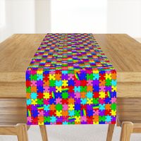 autism puzzle pieces spectrum colors