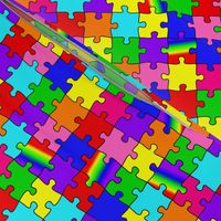 autism puzzle pieces spectrum colors