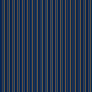 Tie Stripes Bronze Brown On Navy Blue 1:6