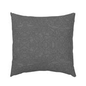 24" Pewter; Abstract NuVo Damask