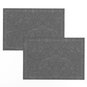20" Pewter; Abstract NuVo Damask