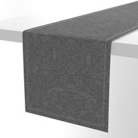 24" Pewter; Abstract NuVo Damask