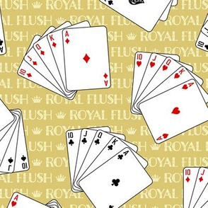 Poker Royal Flush on Gold