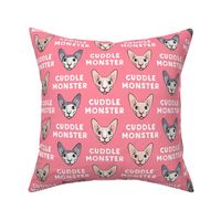 Cuddle Monster - Sphynx Cats - Hairless Cats - Pink - LAD19