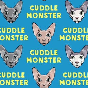 Cuddle Monster - Sphynx Cats - Hairless Cats - Blue - LAD19