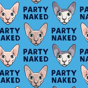 Party Naked - Sphynx Cats - Hairless Cats - Blue - LAD19