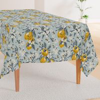 Bees & Lemons - Large - Blue (original colors)