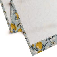 Bees & Lemons - Large - Blue (original colors)