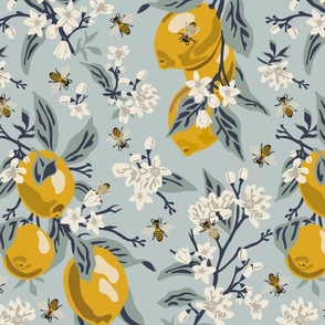 Bees Fabric, Wallpaper and Home Decor | Spoonflower