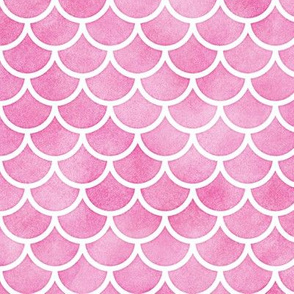 Pink Watercolor Scale Pattern
