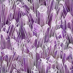 Amethyst Quartz Crystal Field Geode