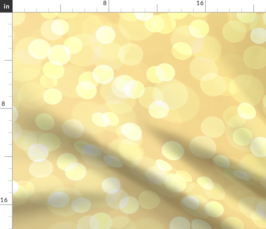 Large Bright Gold Bokeh Pattern