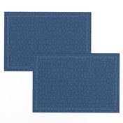 Ditsy Woodland Leaves - simple line Royal Blue 2