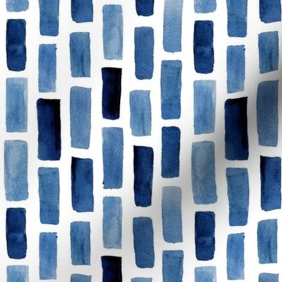 Vertical Tile Pattern in Blue