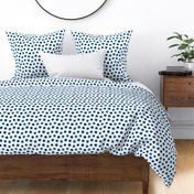 Messy Polka Dot in Dark Blue