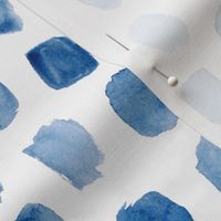 Abstract Watercolor Brush Strokes in Blue