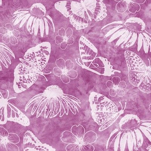 Butterflies on Jam Sunprint Texture