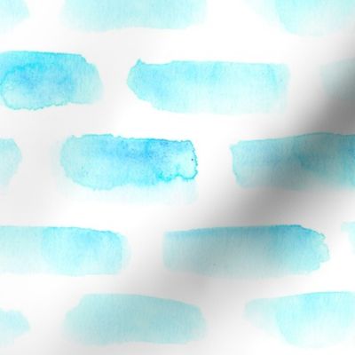 Aqua watercolor brush strokes || modern abstract pattern for nursery