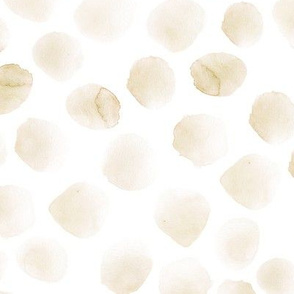 Neutral watercolor stains || polka dot in boho colors