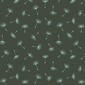 Dandelion Seeds - Forest Green