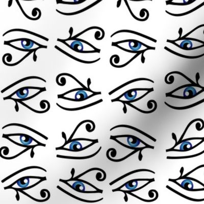 Eye of Horus in black and blue