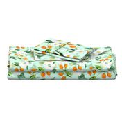  Lemonade - Summer Mediterranean Fresh hand drawn Kumquat on mint - double layer