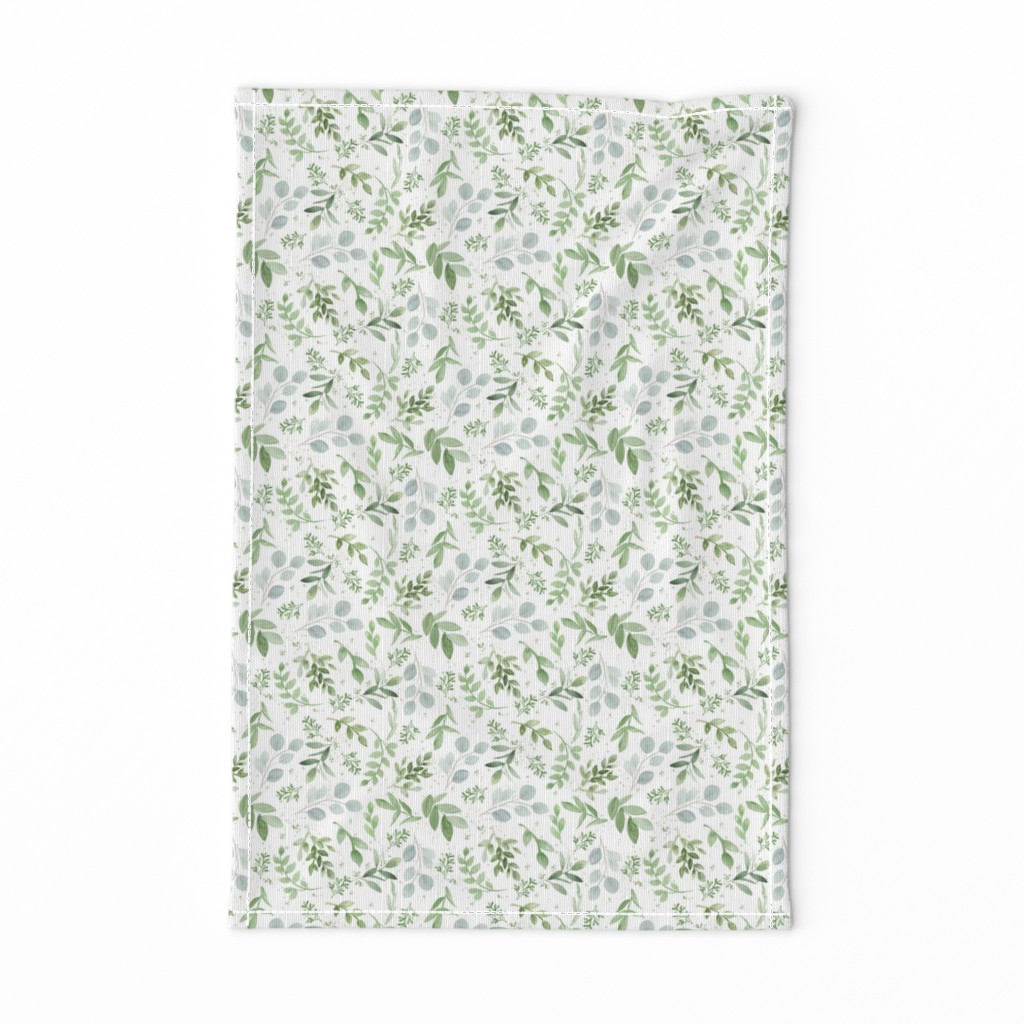 Small Scale Eucalyptus Greenery Pattern