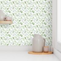 Small Scale Eucalyptus Greenery Pattern