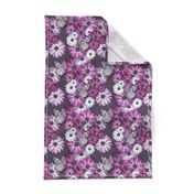 Small scale // African Daisy Spring Floral // violet