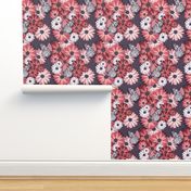 Normal scale // African Daisy Spring Floral // coral