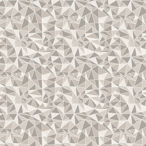 Tan, Taupe, and Sand Geometric Stained Glass Fabric Pattern // Cream Geo Trendy Hipster Kids Nursery Baby Design Earth Tones 