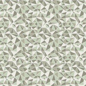 Sage, Olive, and Sand Geometric Stained Glass Fabric Pattern // Cream Geo Trendy Hipster Kids Nursery Baby Design Earth Tones 