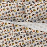 watercolor bees pattern