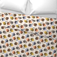 watercolor bees pattern