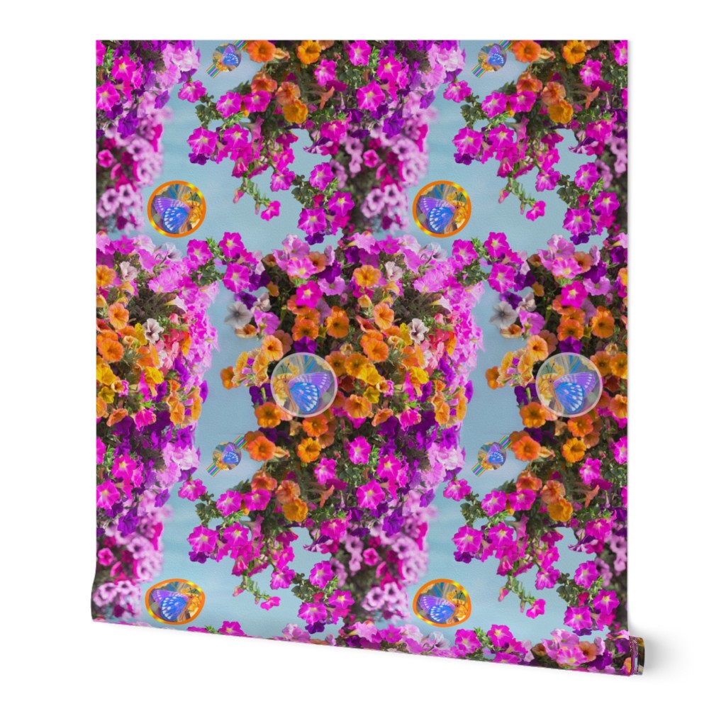 10x15-Inch Repeat of Petunia Paradise for Butterflies