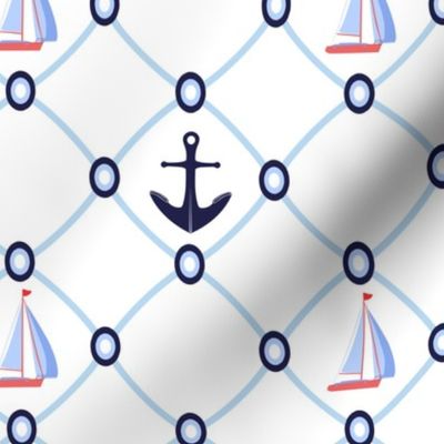Nautical mesh pattern