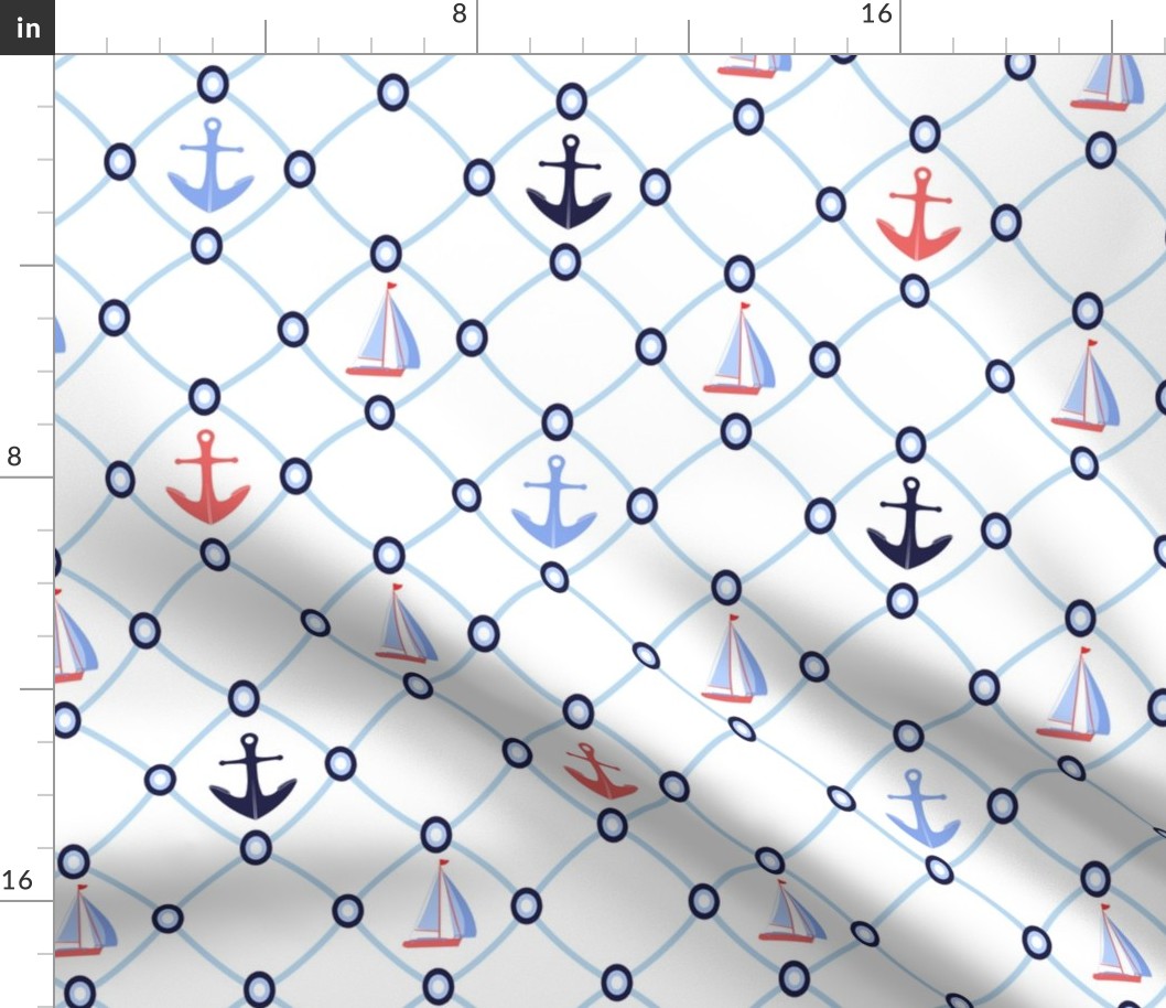 Nautical mesh pattern