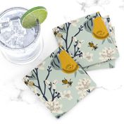 Bees & Lemons - Mint - Medium