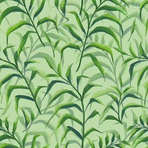 Green floral pattern