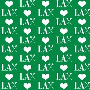 _Heart Lacrosse Green and white