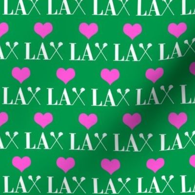 _Heart Lacrosse Green and pink