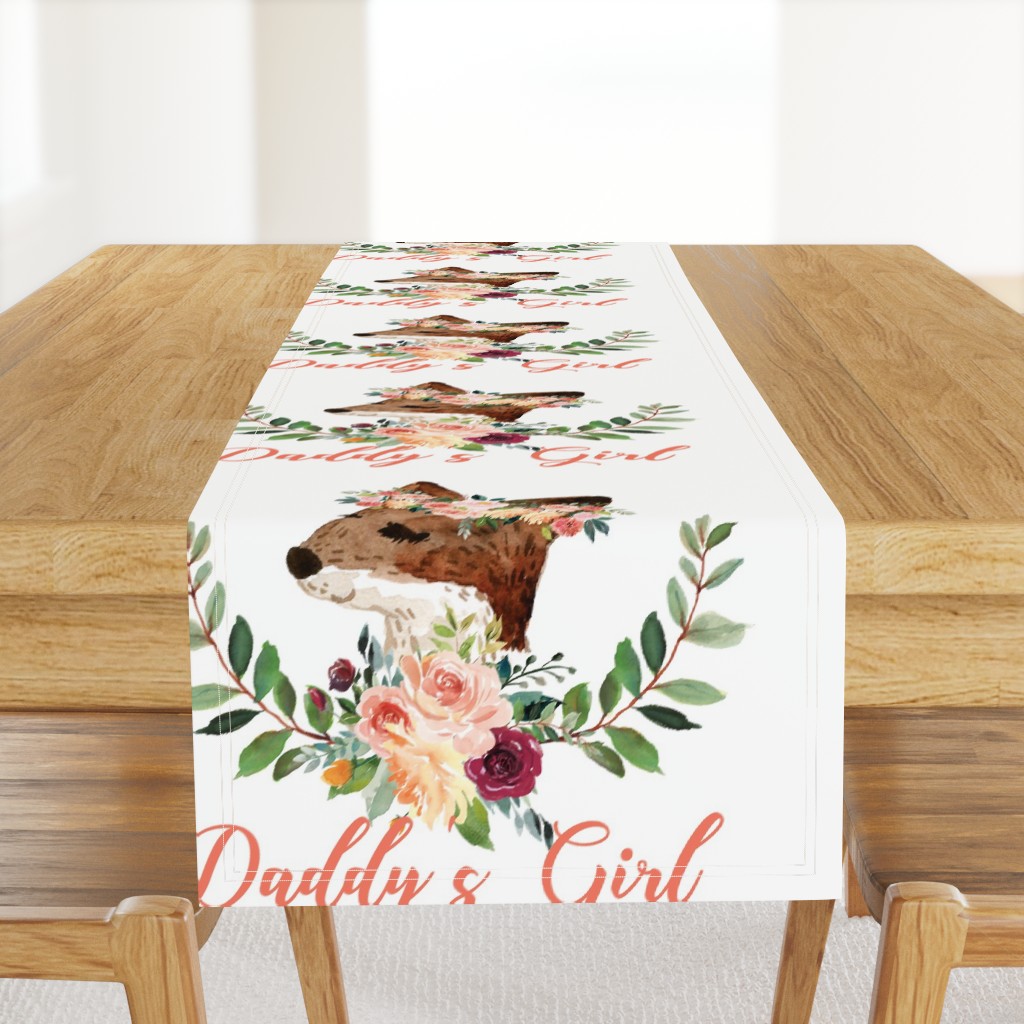 18x18" fox daddys girl lovey 