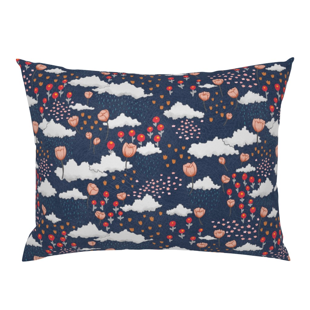 April Showers, May flowers - navy