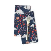 April Showers, May flowers - navy