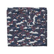 April Showers, May flowers - navy